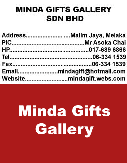 Minda gifts Gallery Sdn Bhd in malaysia